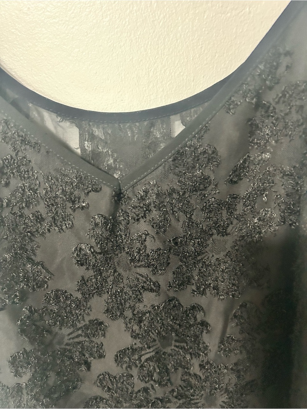 SHEIN Black Textured Lace Curve Camisole 3XL - Picture 3 of 6